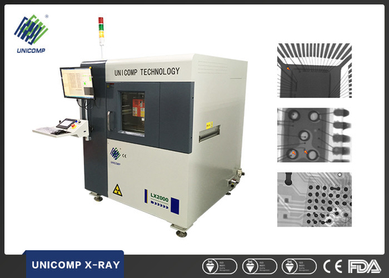 Praca on-line PCB X Ray Machine Unicomp LX2000 dla przemysłu fotowoltaicznego