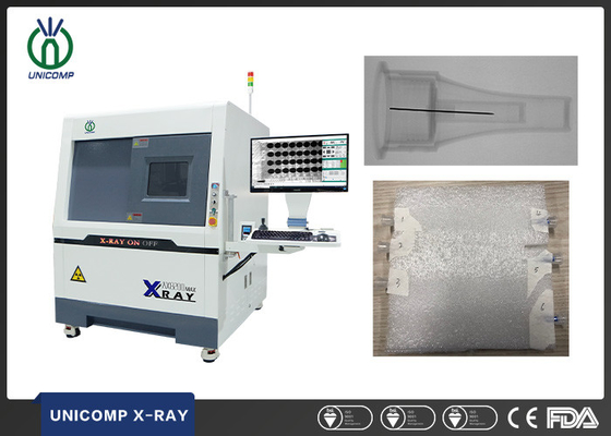 Aparat rentgenowski Unicomp 90kv o wysokiej rozdzielczości AX8200MAX do kontroli igieł strzykawek medycznych.