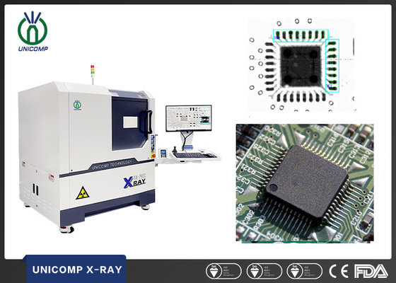 Fabryczna dostawa Unicomp systemu kontroli rentgenowskiej 90KV microfocus 2.5D do kontroli defektów wewnętrznych wiórów