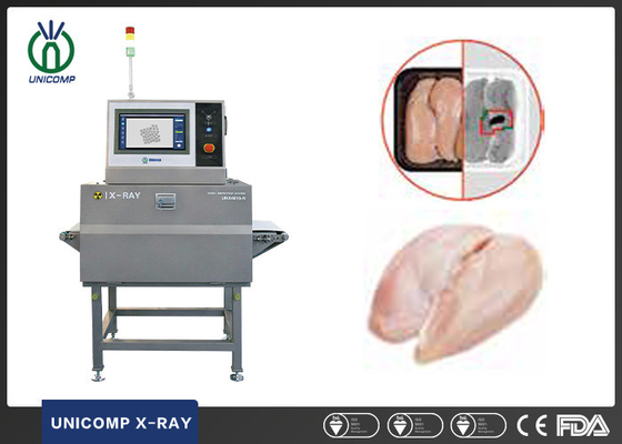 Maszyna do kontroli rentgenowskiej żywności do sprawdzania ciał obcych w świeżym mięsie z automatycznym odrzucaniem