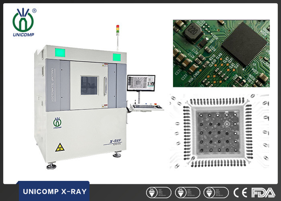 Unicomp AX9100 Automatyczny pomiar z programowaniem CNC Sprzęt rentgenowski do jakości lutowania rozpływowego PCBA BGA CSP QFN