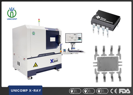 AX7900 Unicomp X Ray Machine 5 Micron Focus Spot Zamknięta tuba do kontroli SMT BGA QFN IC