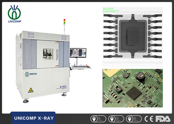 Unicomp offline wysokiej penetracji microfocus 130kV Xray machine AX9100 do kontroli jakości lutowania SMT PCBA CPU IC