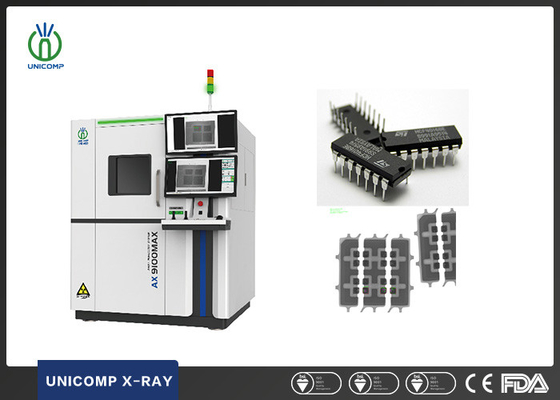Automatyczna kontrola programowana CNC Elektronika aparat rentgenowski AX9100MAX z kątem nachylenia 60° do pomiaru krzywizny IC