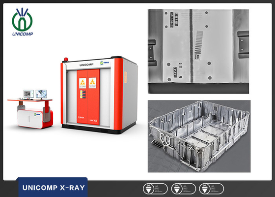 Części samochodowe Wysokiej precyzji urządzenie do kontroli rentgenowskiej z robotem obsługującym obudowę baterii litowej