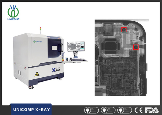 90KV Mikron Focus Spot Size Tube X-Ray Machine Unicomp Zmodernizowany Model AX7900 Z Podwójnymi Komputerami Do Sprawdzania Jakości Komórki