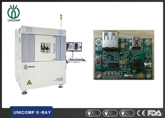 BGA QFN Unicomp X Ray Inspection System 130KV z ruchem 6 osi