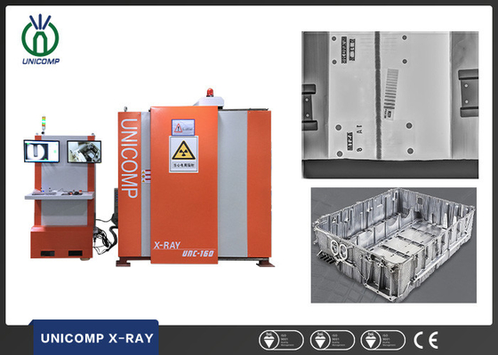 Aparat rentgenowski Unicomp UMC160 NDT z obsługą robota do baterii litowej odlew aluminiowy obudowa wady spoin det