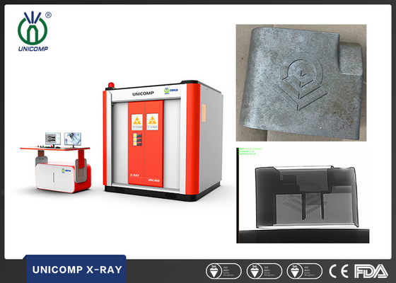 Samochodowy odlew aluminiowy Kontrola jakości za pomocą urządzenia rentgenowskiego Unicomp UNC160 NDT