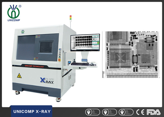90kV bezobsługowa zamknięta tuba SMT X-Ray Unicomp AX8200MAX do pomiaru pustek lutowniczych BGA LED